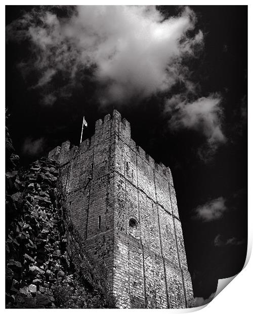 Richmond castle Print by David Worthington