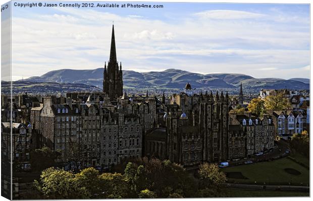 Edinburgh Views Canvas Print by Jason Connolly