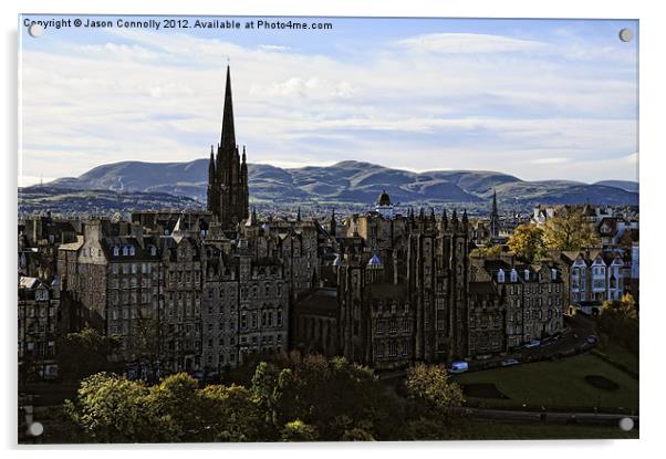 Edinburgh Views Acrylic by Jason Connolly