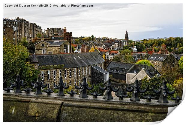 Dean Village, Edinburgh Print by Jason Connolly