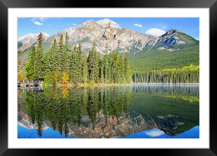 Pyramid Lake Framed Mounted Print by World Images