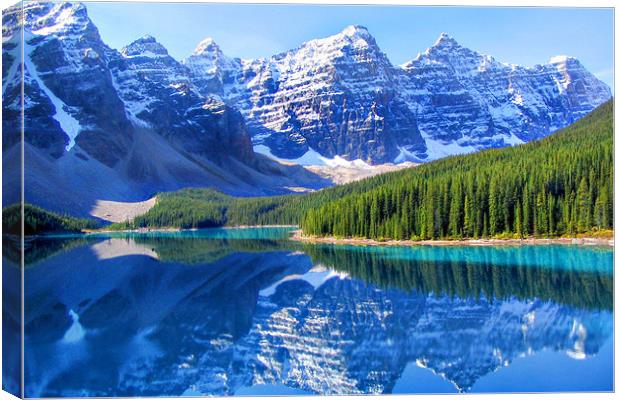Moraine Lake Canvas Print by World Images