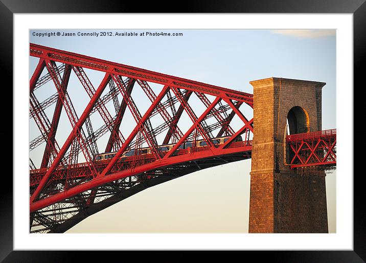 Forth Rail Bridge Framed Mounted Print by Jason Connolly