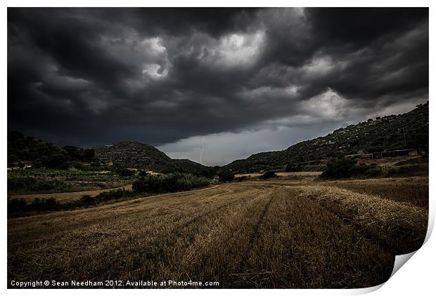 Summer Thunderstorm Print by Sean Needham