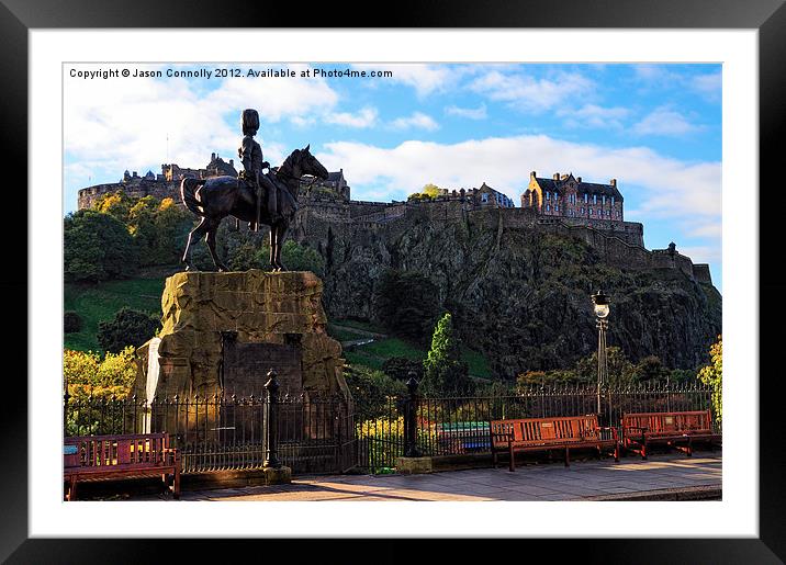 Edinburgh Castle, Scotland Framed Mounted Print by Jason Connolly