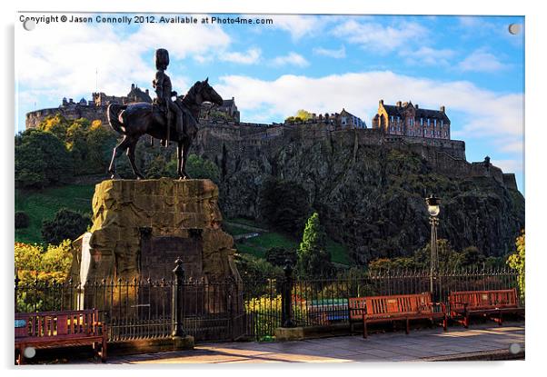 Edinburgh Castle, Scotland Acrylic by Jason Connolly