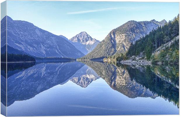 Blick Von Plansee Canvas Print by World Images