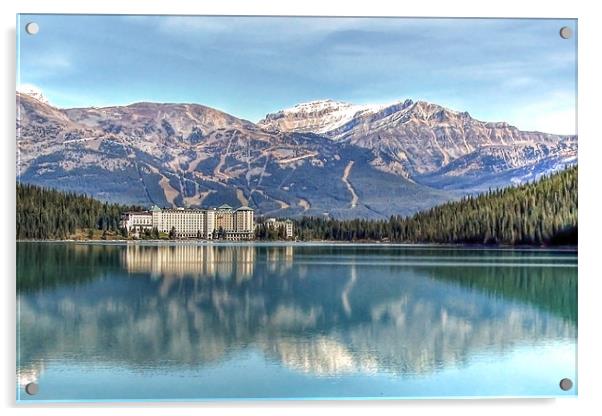 Lake Louise Chateau Acrylic by World Images