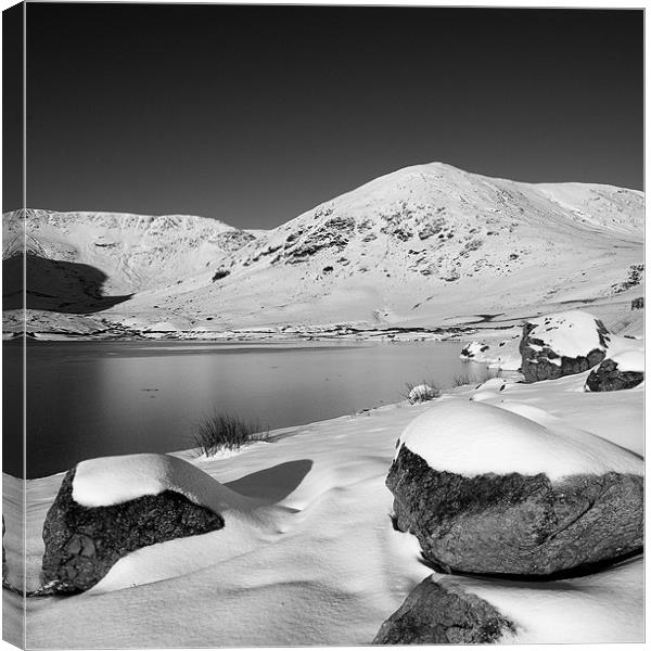 Kentmere in white Canvas Print by Robert Fielding