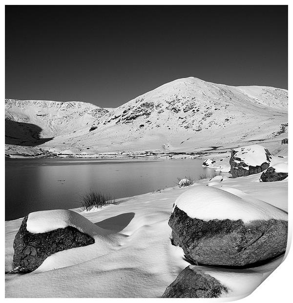 Kentmere in white Print by Robert Fielding