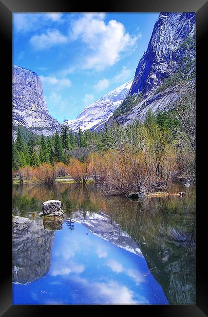 Mirror Lake Framed Print by World Images