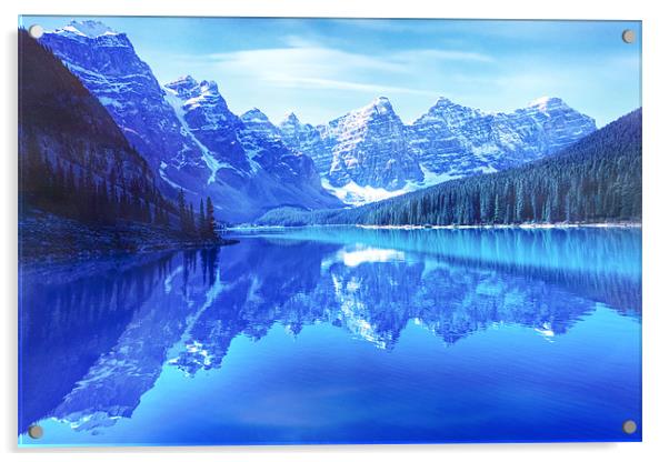 Lake Moraine Acrylic by World Images