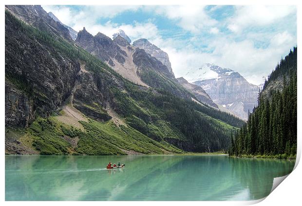 Lake Louise Boat Trip Print by World Images