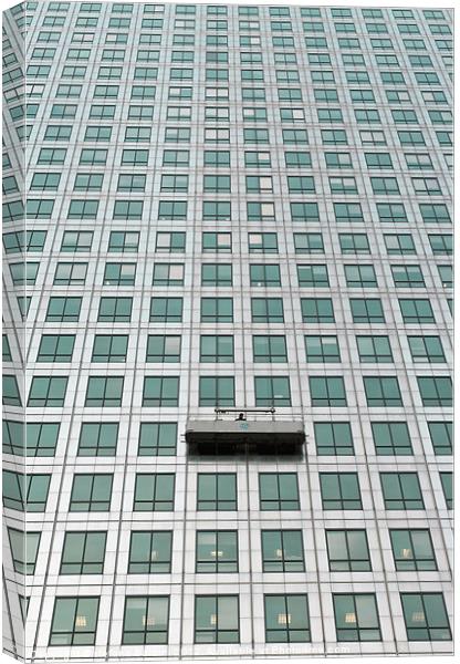 Window cleaning Canvas Print by stefano baldini