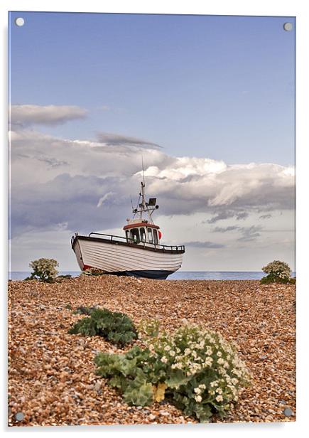 Fishing Boat Acrylic by Dawn Cox