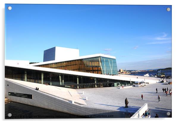 Opera House, Oslo Acrylic by Gö Vān