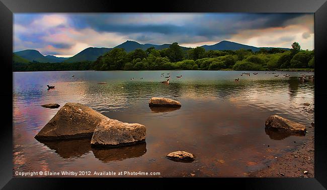 Derwent Waters Framed Print by Elaine Whitby