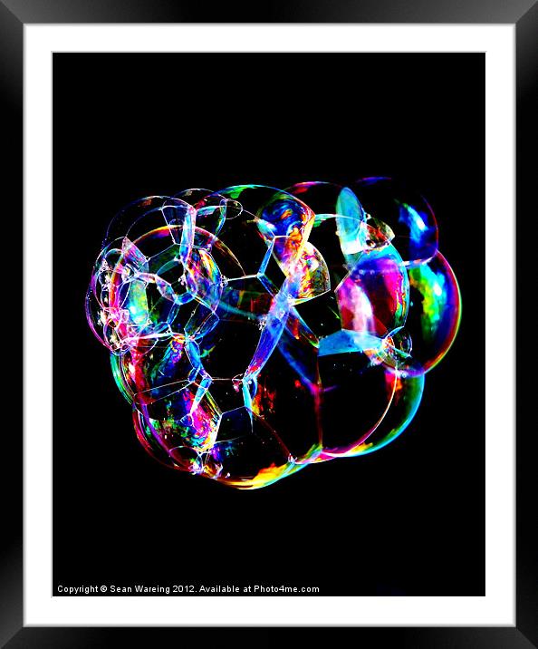 Bubble-mania Framed Mounted Print by Sean Wareing