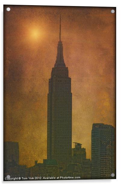 THE EMPIRE STATE BUILDING Acrylic by Tom York