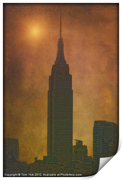 THE EMPIRE STATE BUILDING Print by Tom York