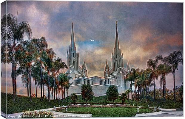 Heaven's Own Temple Canvas Print by Chris Lord