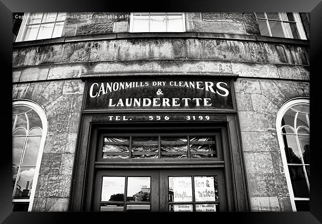 The Launderette Framed Print by Jason Connolly