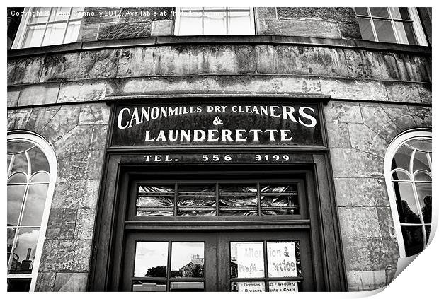 The Launderette Print by Jason Connolly