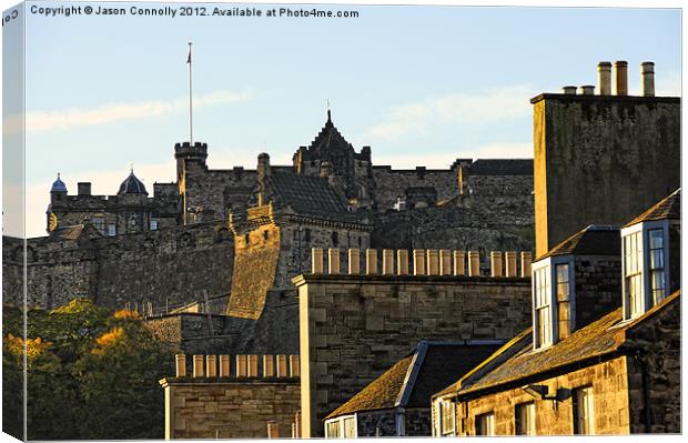 Castle An Rooftops Canvas Print by Jason Connolly