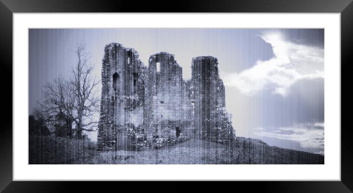 Morton Castle Framed Mounted Print by Kevin Dobie