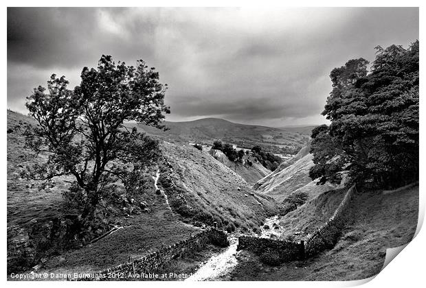 At The Top Of Cavedale #2 Print by Darren Burroughs