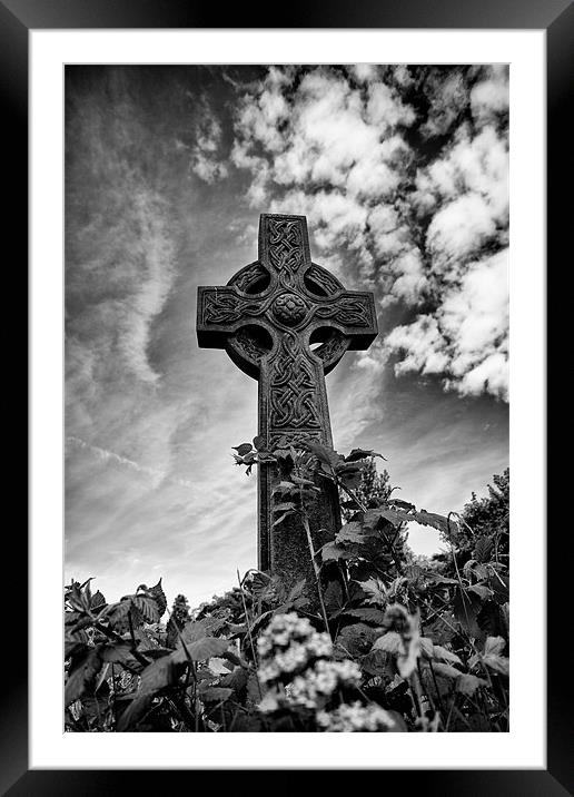 Celtic Cross Framed Mounted Print by Mark Harrop
