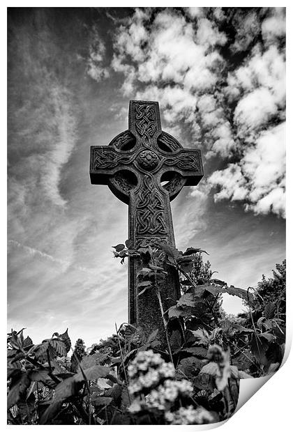 Celtic Cross Print by Mark Harrop