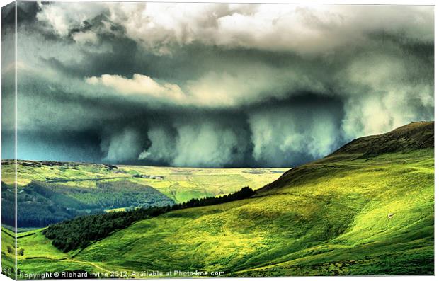 Wall of Cloud Canvas Print by Richard Irvine