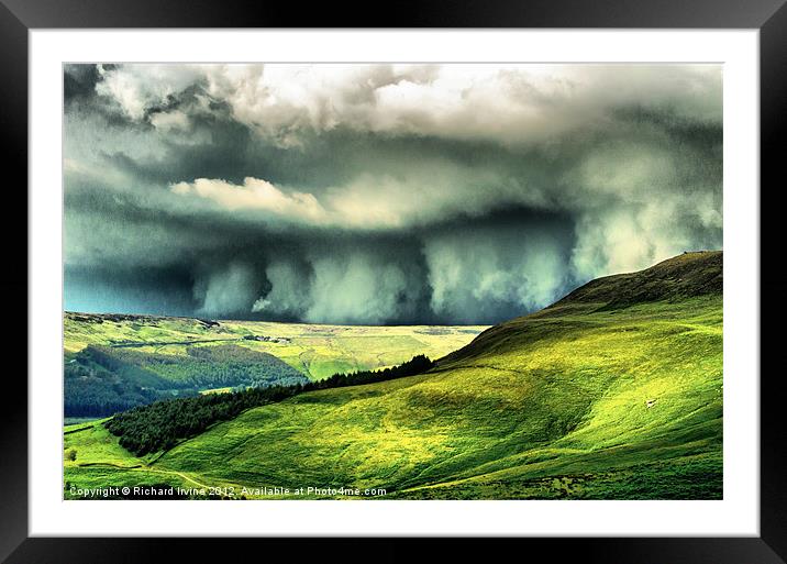 Wall of Cloud Framed Mounted Print by Richard Irvine