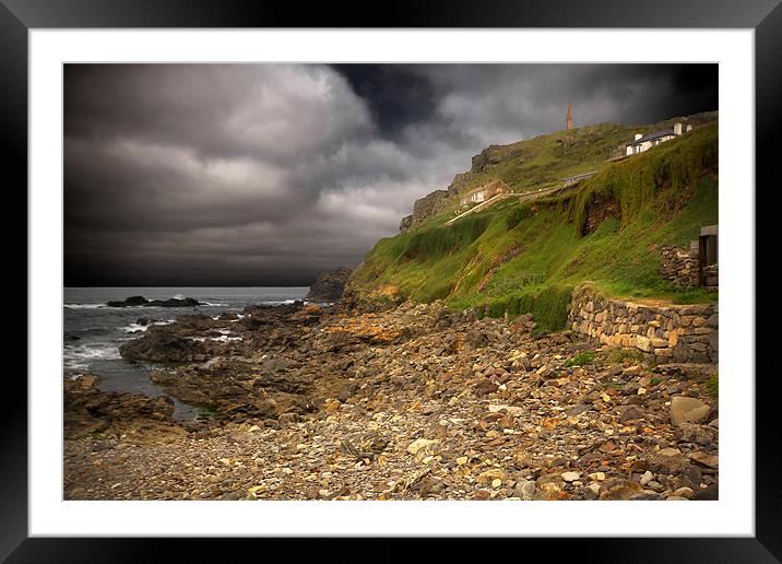 Cape Cornwall, Priest`s Cove Framed Mounted Print by Rob Lester