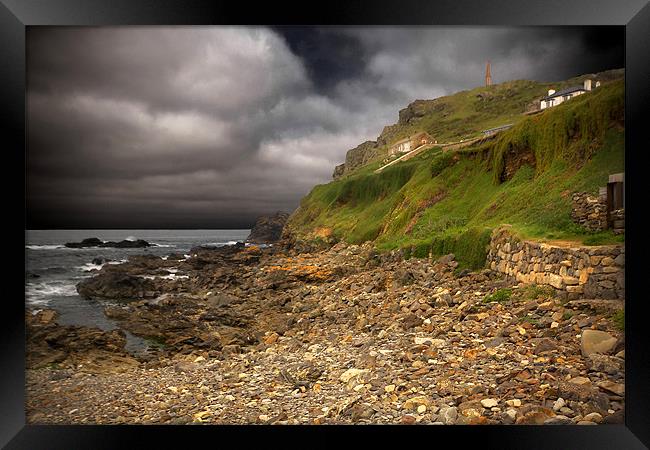 Cape Cornwall, Priest`s Cove Framed Print by Rob Lester