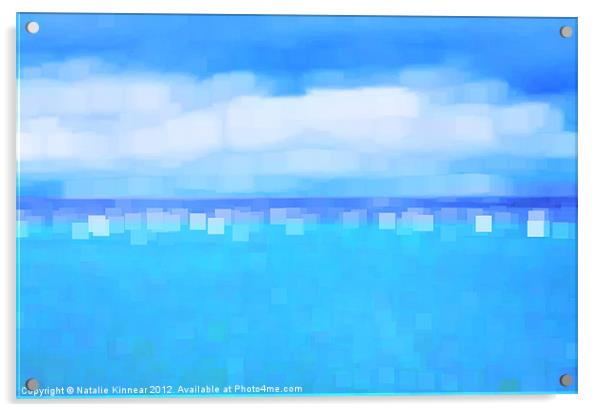 Sea and Sky Abstract Acrylic by Natalie Kinnear