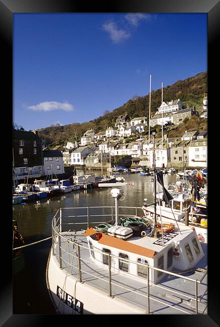 Polperro Harbour Framed Print by Simon Armstrong