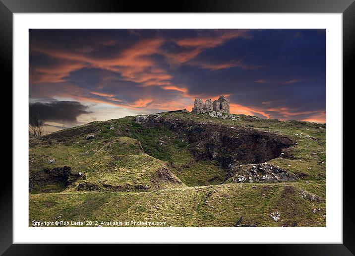 Cornish Tin Mine Framed Mounted Print by Rob Lester