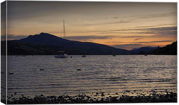 Golden Hour at Bala Lake Canvas Print by Graham Parry