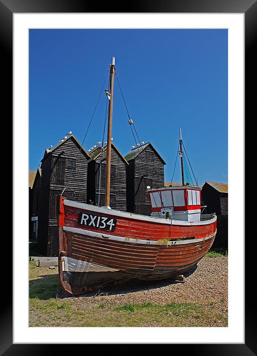 Hastings Fishing Boat Framed Mounted Print by Phil Clements