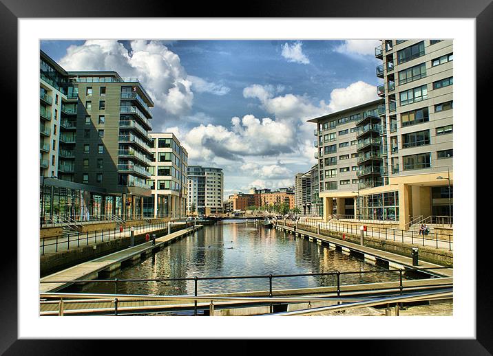 Clarence Dock Framed Mounted Print by Maria Tzamtzi Photography