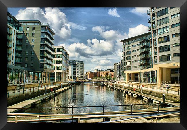 Clarence Dock Framed Print by Maria Tzamtzi Photography