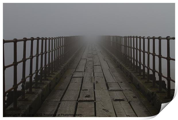 Disappearing into the Mist Print by Jim Jones