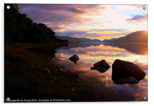 Loch Eil Acrylic by Ian Purdy