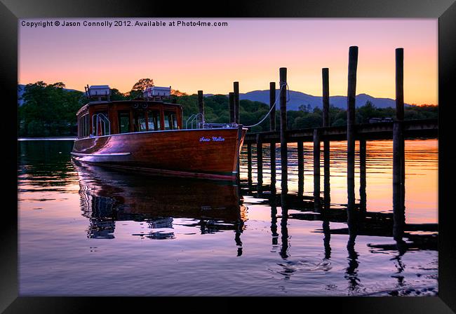 Derwentwater Launch Framed Print by Jason Connolly