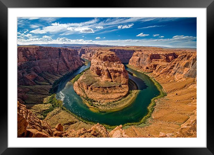 Horseshoe Bend Framed Mounted Print by World Images