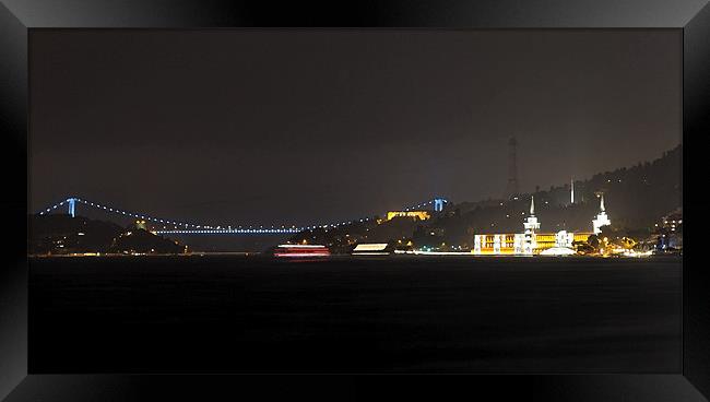 Scimming across the Bosphorus Framed Print by Arfabita  