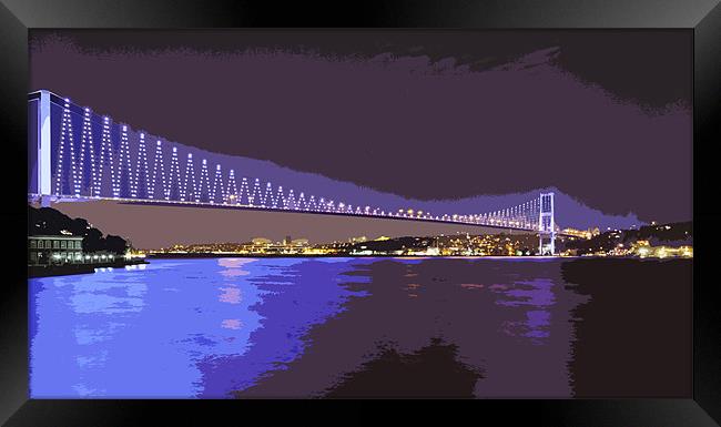 Bosphorus Blue Reflections Framed Print by Arfabita  