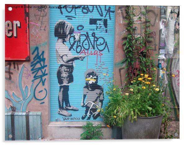 Street Art In Berlin Acrylic by Cristal Hills